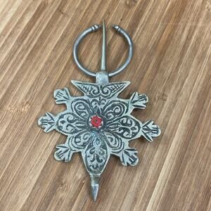 Vintage Antique rare Moroccan Silver Fibule